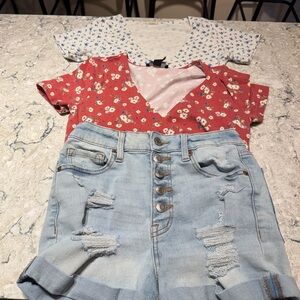 Aeropostale Light Blue Jean Shorts